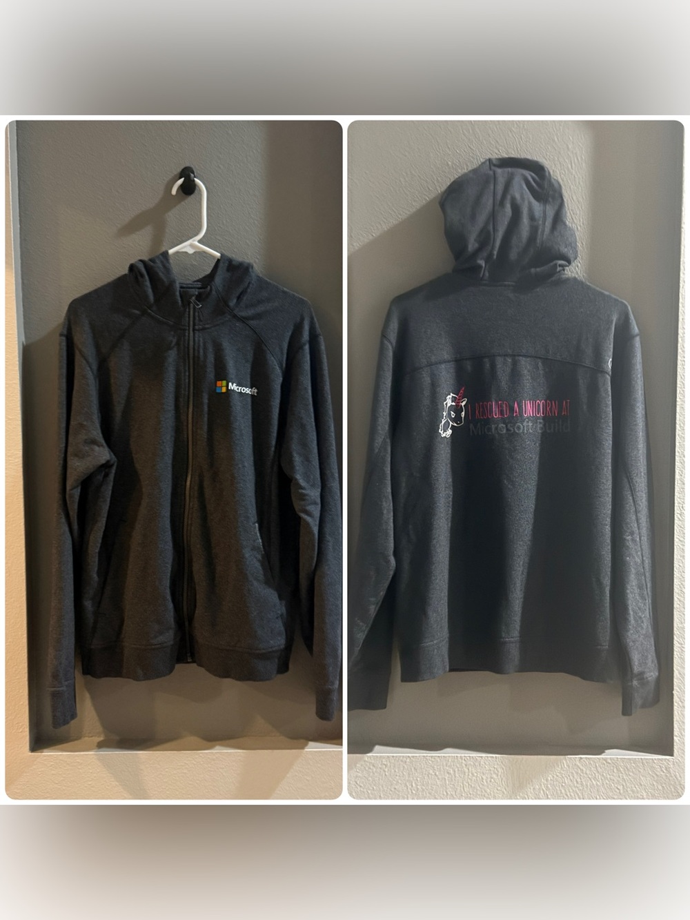 Microsoft Limited Edition  "I rescued a unicorn at Microsoft Build."  Hoodie